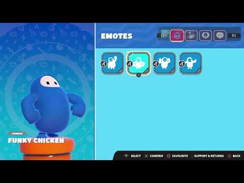 Fall Guys in game play ~ Snowflake ~ trophy .