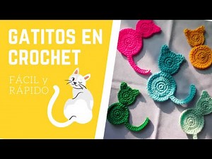 TUTORIAL cómo hacer gatos tejidos a crochet FÁCIL Y RÁPIDO