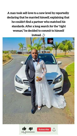 Self-love or too far? Man commits to himself after long search 🗣️ #shorts #viral #news