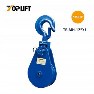 [Hot Item] 12t Hook Type Lifting Block with Durable 300mm Sheave Design