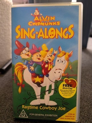 Alvin & The Chipmunks Sing-Alongs VHS Ragtime Cowboy Joe Kids Video PAL AU | eBay