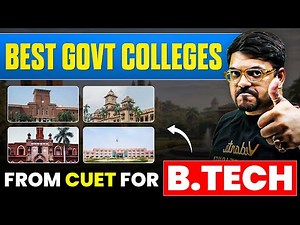 Best Government BTech Colleges Through CUET 2026🔥| Admission, Fees, Salary Package 🤑