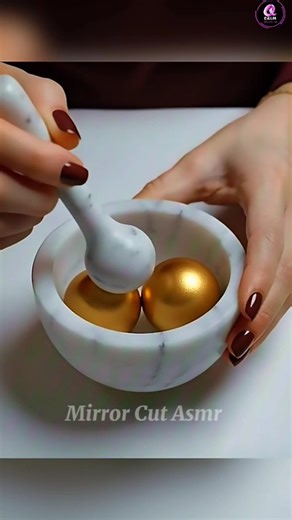 [4K] [ASMR] Golden Balls Crushed Into Liquid Metal | #shortsfeed #oddlysatisfying #relaxingsounds