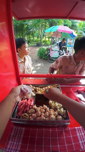 POV syuka syuka bakso seafood, viral street food Indonesia#pov #streetfood #spicyfood #asmr
