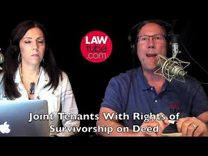 Making a deed joint tenants with rights of survivorship