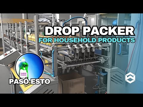 WIN-WIN PACK Drop Packer with Single Column Palletizer for Household Products Packaging #droppacker