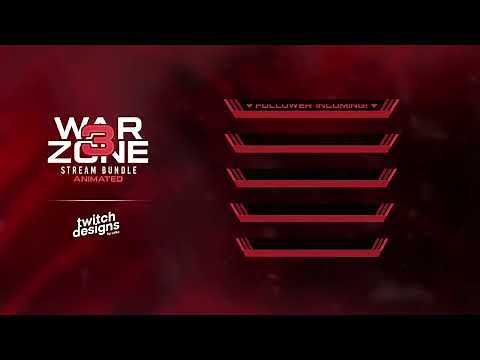 Animated WARZONE 3 Twitch-Overlay | Full Stream Bundle