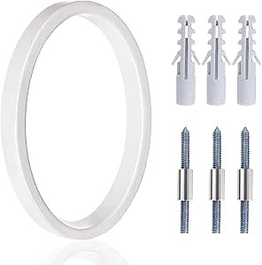 5" House Numbers Address Numbers for Outside, Metal Floating Modern Door Numbers for House Door Mailboxs Numbers with Nail Kit(White 0)