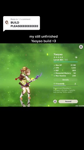 Yaoyao Build Guide for Genshin Impact Players