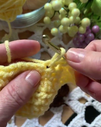 Half double crochet decrease for beginners #crochet #crochetpatterns #handmade ￼￼