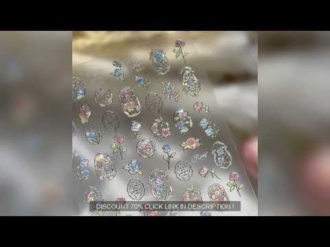 1pcs Dream Flower Window Shell Light Nail Art Stickers Japanese Flower #aliexpress