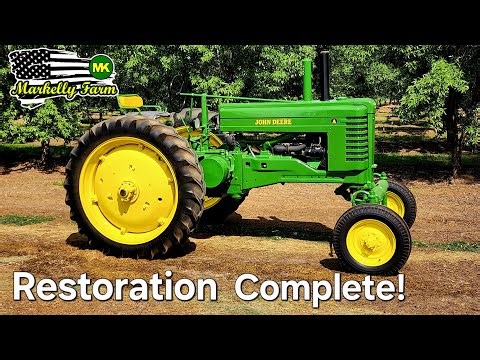 10-Year Restoration COMPLETE! 1948 John Deere Model A Tractor Family Heirloom Reborn in California