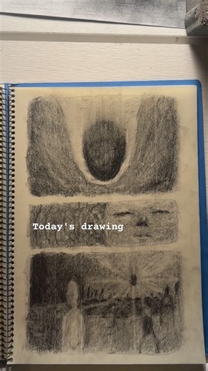 Graphite drawing process sketchbook. #timelapse #drawingprocess #dailydrawings #pencildrawings