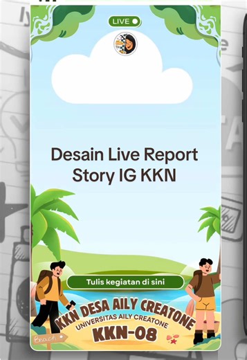 Desain live report story ig KKN tema pantai. Cek detail dan desain lainnya di website yaa. Desain Canva yang masih bisa diedit semua elemennya Template live report KKN tema pantai | desain story IG KKN tema pantai | referensi live report KKN tema pantai | desain live report IG story KKN | desain template live report IG tema pantai | live report design | buat live report di Canva tema pantai | template live report IG | bikin desain live report tema pantai di Canva | template desain kkn | feed ig 