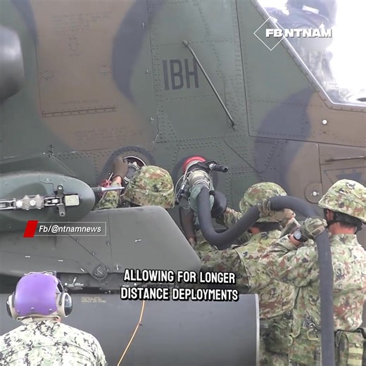 The AH-64 Apache helicopter has an internal fuel capacity of approximately 1,150 U.S. gallons (about 4,350 liters). Depending on mission profile, payload, and flight conditions, the Apache has a typical unrefueled range of around 260–300 nautical miles. With the use of external auxiliary fuel tanks and reduced payload, its ferry range can be extended significantly, allowing for longer-distance deployments. | NT Nam