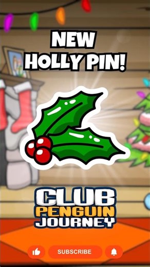 🎄NUEVO PIN DE HOJAS DE ACEBO (HOLLY PIN) ✨️ | Club Penguin Journey (Diciembre 2025) - Pupusonsa 🐧