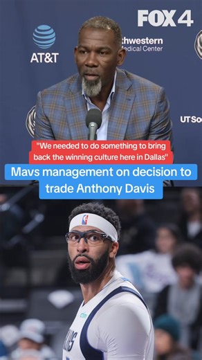 Dallas Mavericks co-general managers Michael Finley and Matt Riccardi spoke to the media today on why they decided to trade Anthony Davis to the Washington Wizards. The three-team trade that sent Davis to Washington and brought four players and five draft picks to Dallas became official Thursday evening. | FOX 4 News