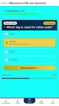 50Questions HTML Quiz - Part 3 of 5