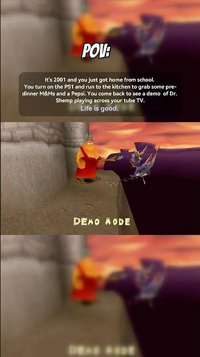 Remember “demo mode?” 🥹 #spyro #spyrothedragon #ps1 #nostalgiagaming #nostalgicgames #millenials
