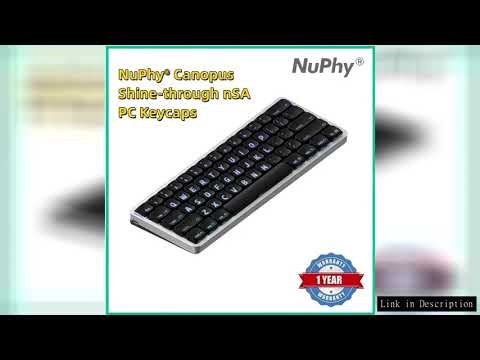 NuPhy Canopus Keycaps nSA profile Shine-through nSA PC Black Suitable for AIR75/AIR96/AIR60/Air60 HE