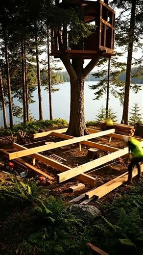 Building A Dream Treehouse 🌲✨ | Step by Step #diy #construction