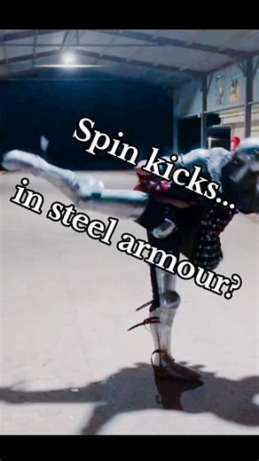 Ever seen someone do spin kicks while wearing 38kg of armour? #mma #martialarts #spinkick #kungfu #taekwondo #tkd #armour #medievaltiktok #foryou #fyp