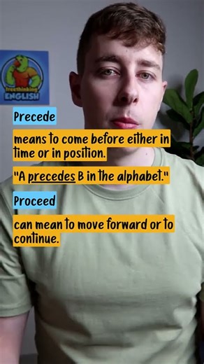 STOP mixing up these words! Proceed and Precede 🤯 #learnenglish #englishspeaking #esl #LearnOnTikTok
