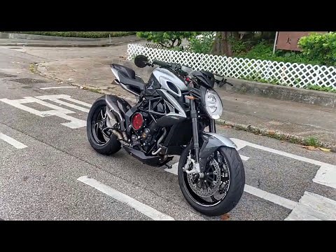 MV AGUSTA BRUTALE 800 RR SCS MV Agusta Corse Trio Titanium Exhaust Sound (Walkaround, Pure Sound)