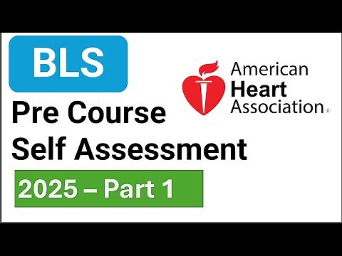 AHA BLS Pre Course Self Assessment 2025 Questions Answers
