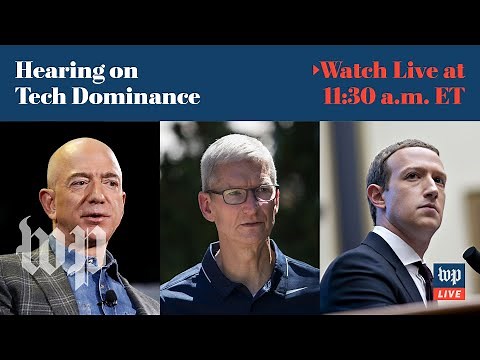 Tech CEOs testify at House hearing on Facebook, Google, Apple and Amazon | 7/27 (FULL LIVE STREAM)