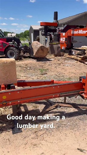 Making a lumber yard from scratch. #woodmizer #wood #shortvideo #lumber