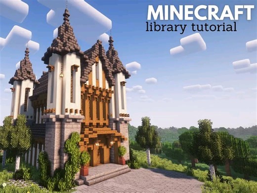 【Catlinecrafting】我的世界：如何建立一个中世纪图书馆