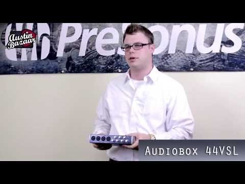 PreSonus AudioBox 44VSL 4x4 USB 2.0 Audio Interface Demo