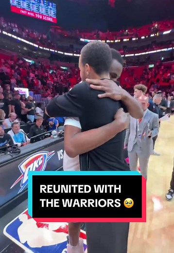 Andrew Wiggins Reunites with Warriors Teammates