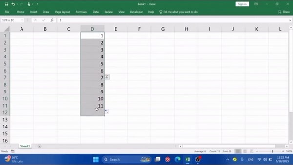 ‏Lesson 6 Excel Accounting Af Soomaali Fill series.