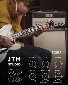 Play it your way with the new Studio JTM. With crisp cleans and warm growling gain, there is a wealth of sound to discover. | Marshall Amplification