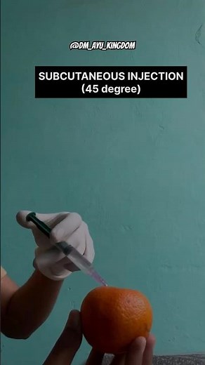 Injection practice with orange🍊 | clinical serieS 🩺| DM AYU Academy