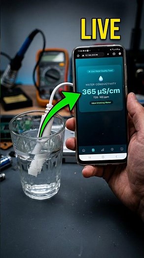 ESP8266 Water Conductivity & TDS Web Server Tutorial! 💧 Live Phone Dashboard