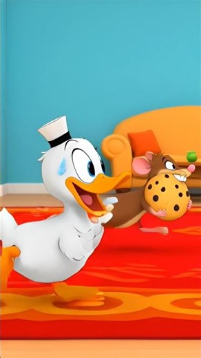 😂 Duck Got Trapped! | Funny Cartoon #shorts #animation #funny #cartoon #comedy #duck #cat #rat #ai