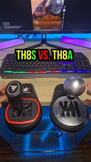 TH8S vs TH8A: Which Shifter is BETTER? 🏁 #thrustmaster #simracing #shorts