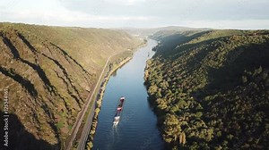 The Moselle river in Germany