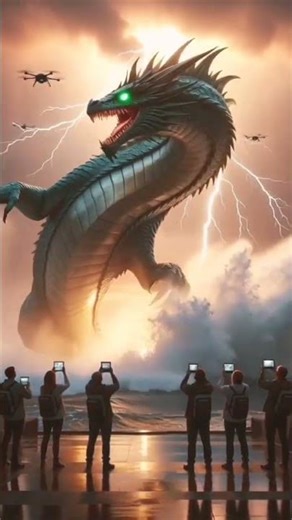 “🐉 Dragon Fish vs 6 Scientists 😱 AI Creatures 🤖”