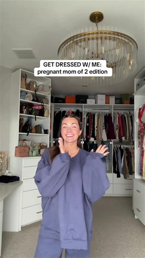 Brb throwing that dry shampoo away 😂😂 #getdressedwithme #pregnantmom #pregnancyoutfit #gdwm #momsoftiktok