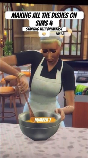 I am making all the dishes in Sims 4 🥞🥪#sims4 #thesims4