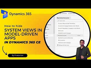 How to hide system views in Model-Driven Apps in Dynamics 365 CE