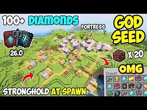 🔥Best Speedrun (God Seed) For Minecraft 26.0 Bedrock And PE | Four Blacksmith Seed | Minecraft Seeds