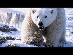 Baby Macaque Raised by a Polar Bear