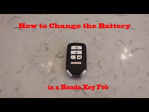 How to Change the Battery In A Honda Key Fob.