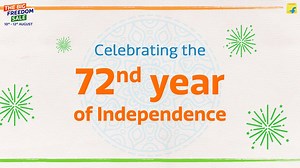 Celebrate the 72nd year of freedom with 72 hours of discounts and great prices at the Big Freedom Sale. #72YearsIn72Hours | Flipkart
