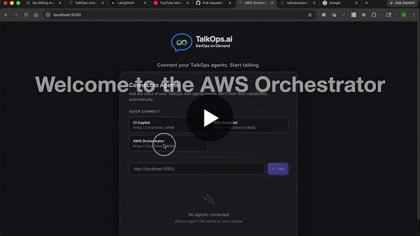 Terraform Automation with AWS Orchestrator Agent v0.2.0 Released | TalkOps posted on the topic | LinkedIn